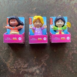 Disney Fisher Price Little People Princess Singles -Moana, Rapunzel, Mulan- NEW